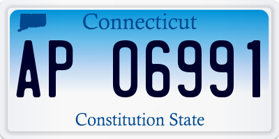 CT license plate AP06991