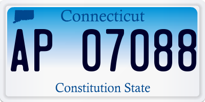 CT license plate AP07088
