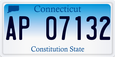 CT license plate AP07132