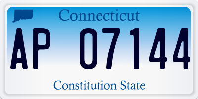 CT license plate AP07144