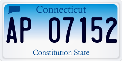 CT license plate AP07152