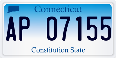CT license plate AP07155