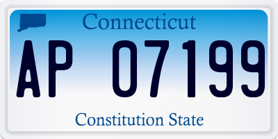 CT license plate AP07199