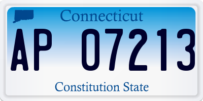 CT license plate AP07213