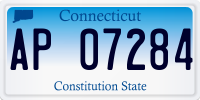 CT license plate AP07284