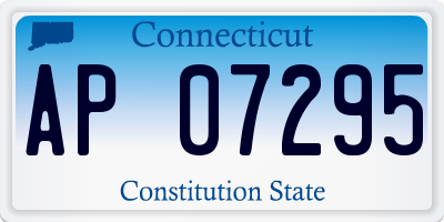 CT license plate AP07295