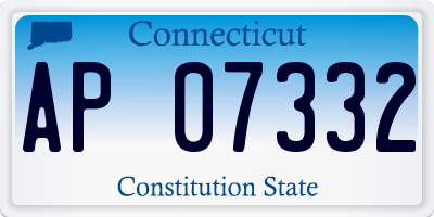 CT license plate AP07332