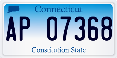 CT license plate AP07368