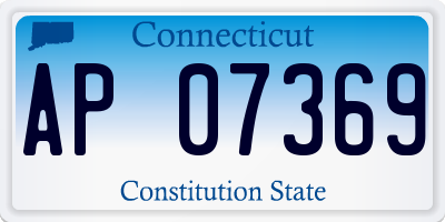 CT license plate AP07369