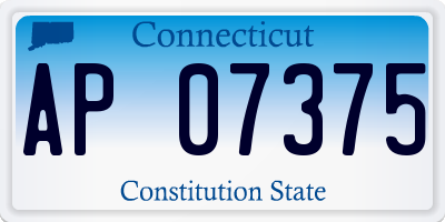 CT license plate AP07375