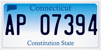 CT license plate AP07394