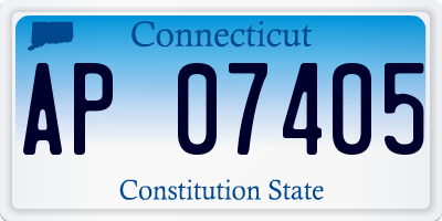 CT license plate AP07405