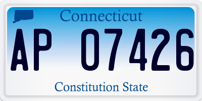 CT license plate AP07426