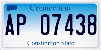 CT license plate AP07438