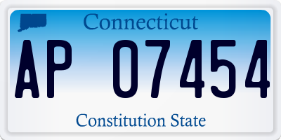 CT license plate AP07454