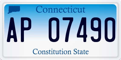 CT license plate AP07490