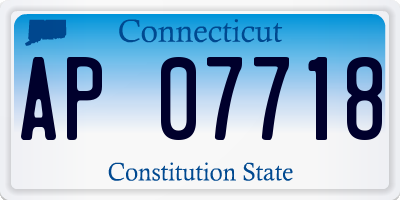 CT license plate AP07718
