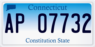 CT license plate AP07732