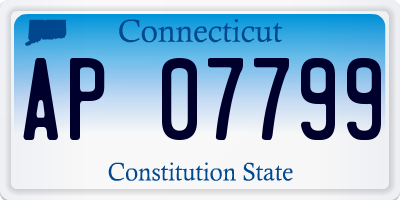 CT license plate AP07799