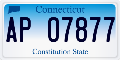 CT license plate AP07877