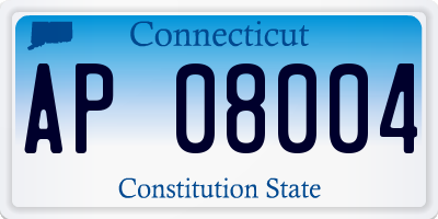 CT license plate AP08004
