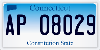 CT license plate AP08029