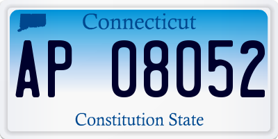 CT license plate AP08052