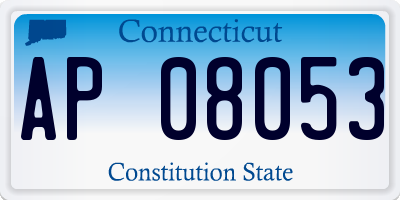 CT license plate AP08053
