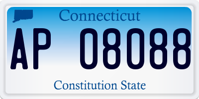 CT license plate AP08088