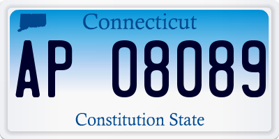 CT license plate AP08089