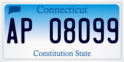 CT license plate AP08099