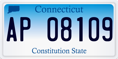 CT license plate AP08109
