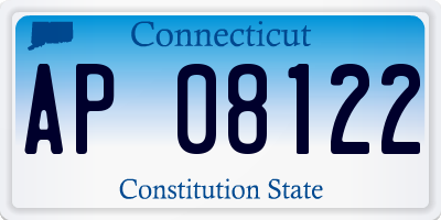 CT license plate AP08122