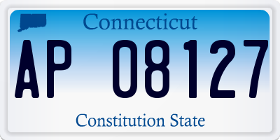 CT license plate AP08127