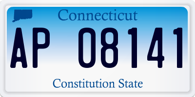 CT license plate AP08141