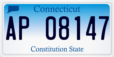 CT license plate AP08147