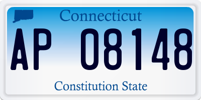 CT license plate AP08148
