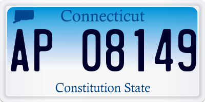 CT license plate AP08149