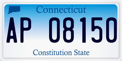 CT license plate AP08150