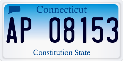CT license plate AP08153