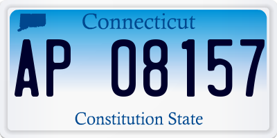 CT license plate AP08157