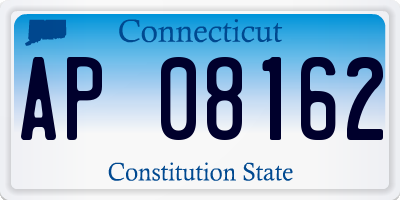 CT license plate AP08162