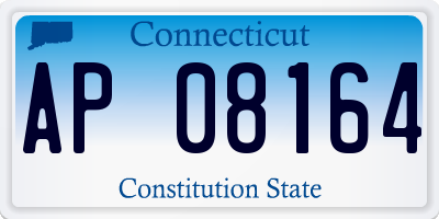 CT license plate AP08164