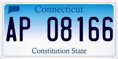CT license plate AP08166