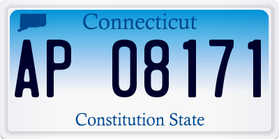 CT license plate AP08171