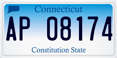 CT license plate AP08174