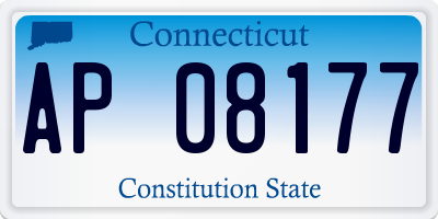 CT license plate AP08177