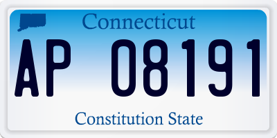 CT license plate AP08191