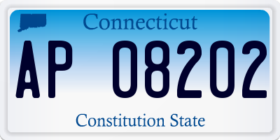CT license plate AP08202