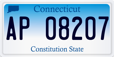 CT license plate AP08207